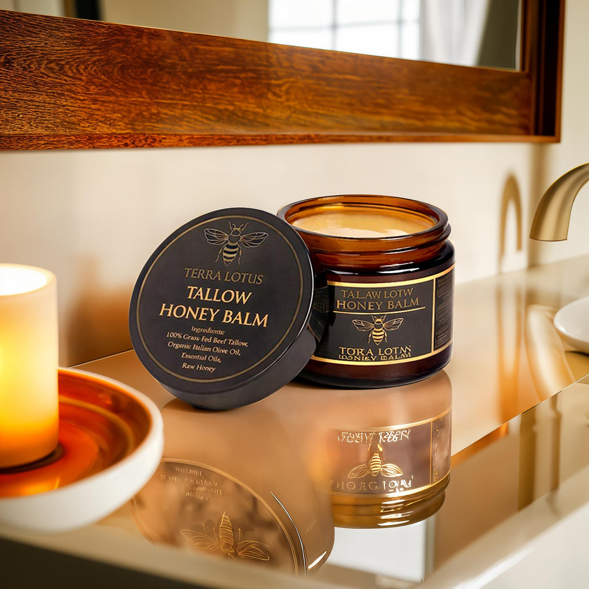 HavenEase Tallow Honey Balm  All-Natural Moisturizer for Soft, Comfortable Skin