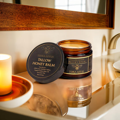 HavenEase Tallow Honey Balm  All-Natural Moisturizer for Soft, Comfortable Skin