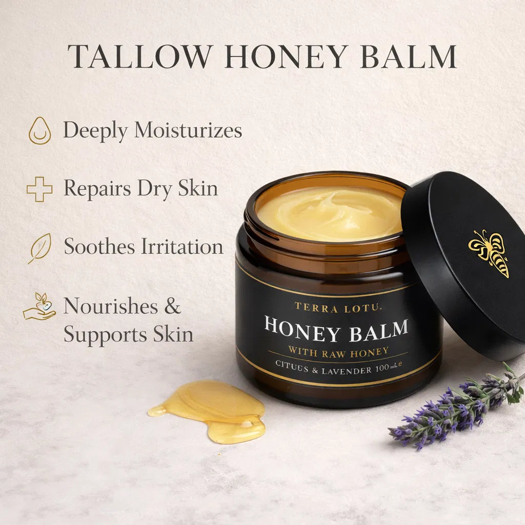 HavenEase Tallow Honey Balm  All-Natural Moisturizer for Soft, Comfortable Skin
